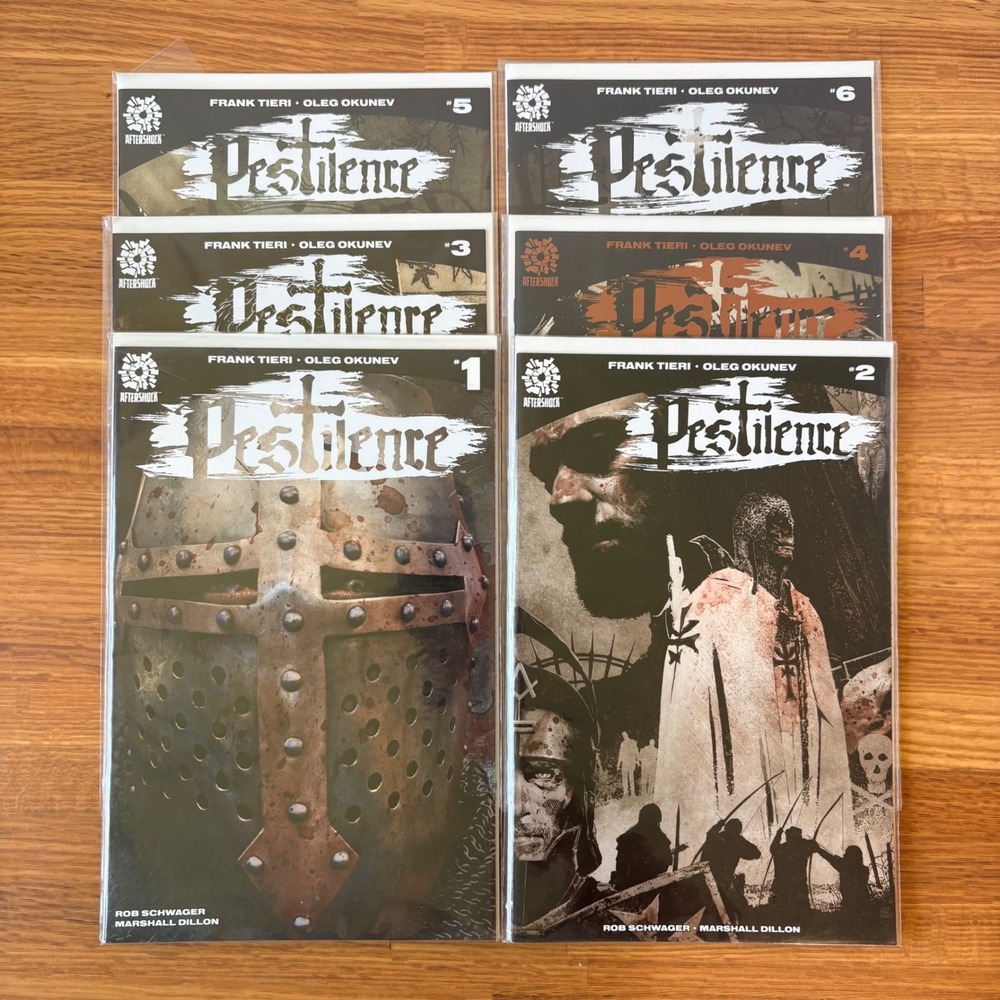 Complete AfterShock Pestilence Comic Book Set Issues 1-6 Frank Tieri Horror